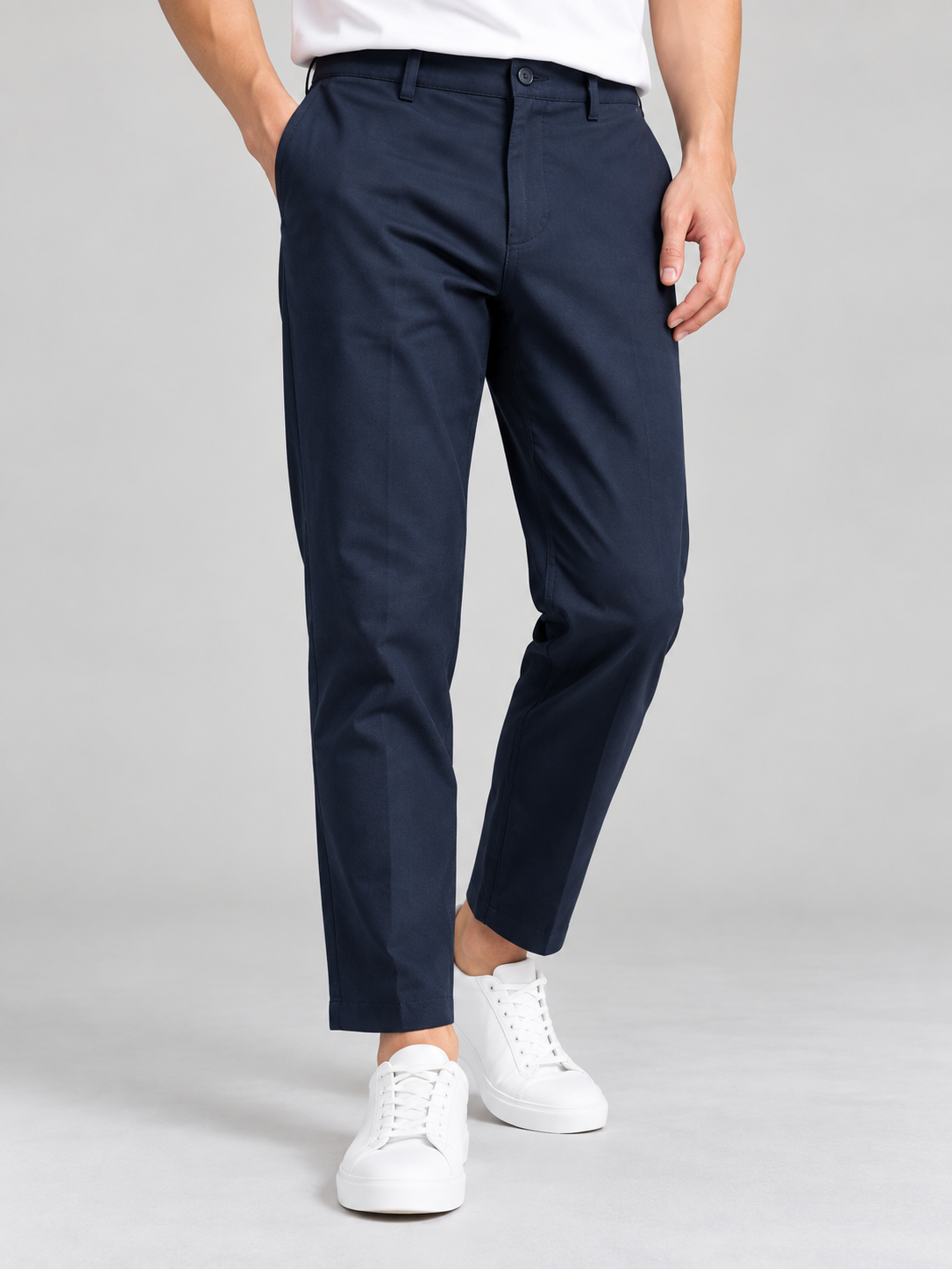 GU Mens Chinos Ankle Pants - Navy